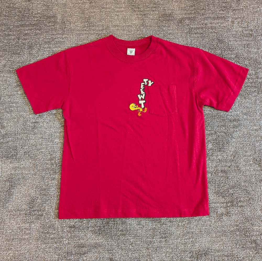 NWT Vintage Warner Bros. WB Tweety Bird Pocket Tee